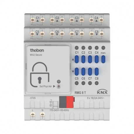 Actionneur de commutation ou de stores RMG KNX Theben - 8 canaux