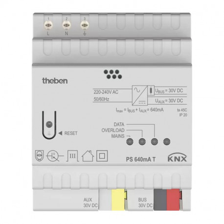 Alimentation PS 640 mA T KNX Theben