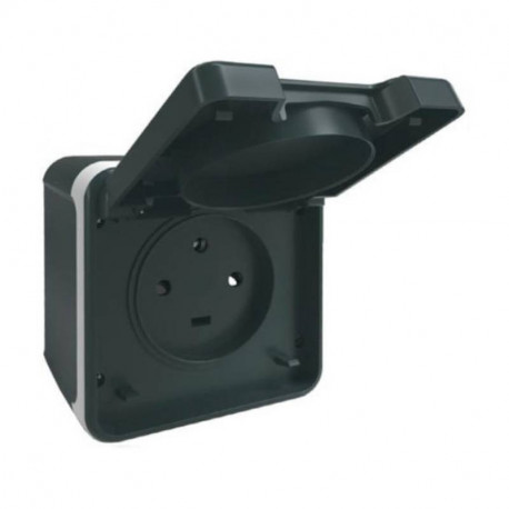 Prise 3P+T Oxxo - 1 poste - 20A - Gris