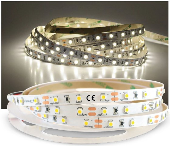 [100406 - Miidex] Ruban LED non gainé - 5m - 5W/m - 12Vdc