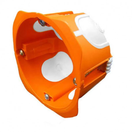 Boite d'encastrement multimatériaux BBC CAPRITHERM+ Capri - 1 Poste - Ø67mm - 50mm - Orange