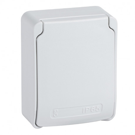 Boîtier étanche pour prise RJ45 PratiKa Schneider Electric - 1 connecteur - Gris