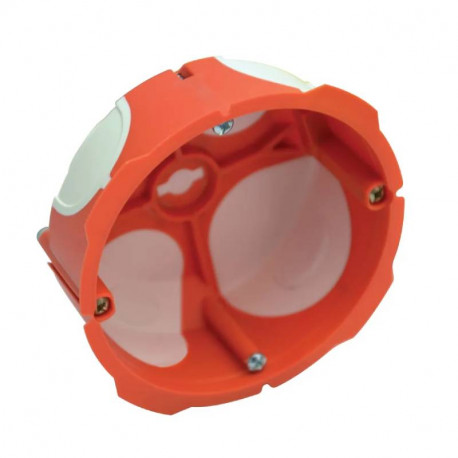 Boite d'encastrement multimatériaux CAPRITHERM Capri - 1 Poste - 32A - Ø86mm - 40mm - Orange
