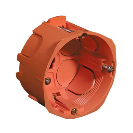 Boite d'encastrement cloisons sèches CAPRICLIPS Capri - 1 Poste - Ø67mm - 40mm - Orange