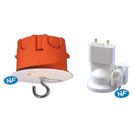 Point de centre DCL CAPRICLIPS Capri - Avec douille E27 - Ø67mm - 55mm - Orange