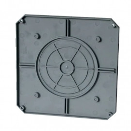 Couvercle de pose pour boîte CONNEX 160NP CAPRI - Carré - 160x160mm - Plastique - Gris