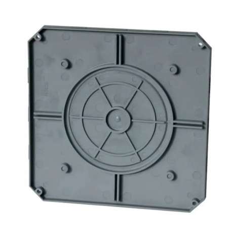 Couvercle de pose pour boîte CONNEX 160NP CAPRI - Carré - 160x160mm - Plastique - Gris