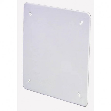 Couvercle de finition pour boîte CONNEX 150NP CAPRI - Carré - 180x180mm - Plastique - Blanc