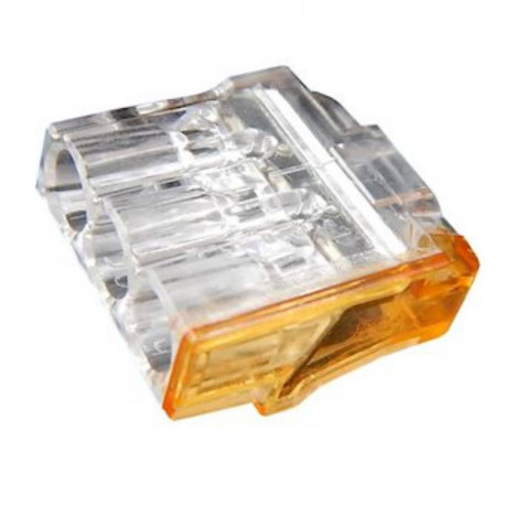 Borne de connexion 3 entrées SLIM Capri - Pour fils rigides 0,5 a 2,5mm2 - 24A - 450V