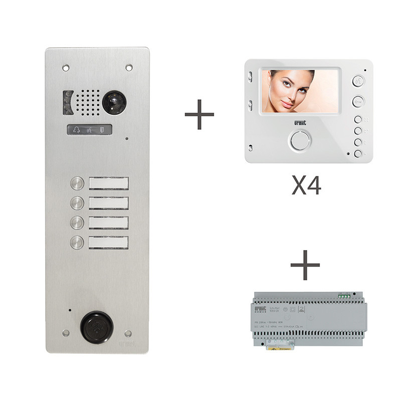 Kit Vidéo Interphone Urmet KV83/104 Neuf – 4 Appels Video Phonie Portier