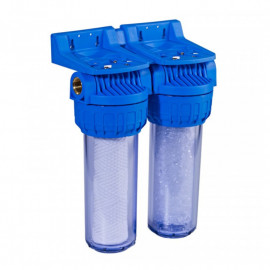 Filtre 113 Duplex Orion - 9" 3/4 - Anti-boue 20µ + Anti-calcaire