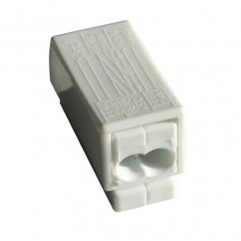 Borne pour convecteur S/R 2 fils Capri - Pour fils souple 0.5 ou rigide 0,75 à 2,5mm2 - 24A - 450V