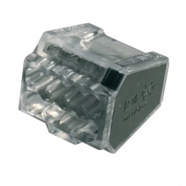 Borne de connexion standard 8 entrées Capri - Pour fils rigides 0,5 a 2,5mm2 - 24A - 450V