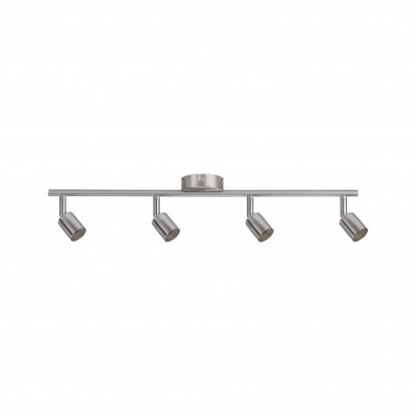 Spot orientable 4 flammes Carolina Paulmann - 4x10W max - GU10 - Nickel mat - Sans ampoule