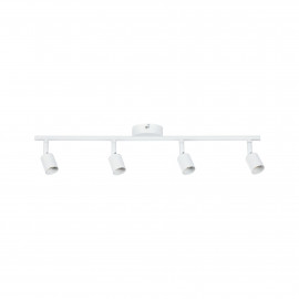 Spot orientable 4 flammes Carolina Paulmann - 4x10W max - GU10 - Blanc dépoli - Sans ampoule