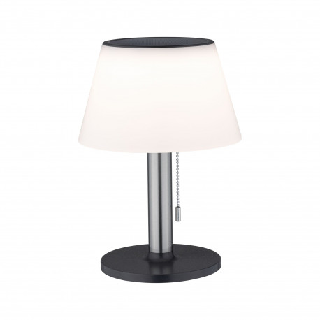 Lampe à poser solaire ext. Lillesol IP44 3000K 100lm 3-niv grad inox