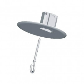 Kit DCL point de centre Capri - Avec couvercle DCL Ø120mm + piton L.85mm