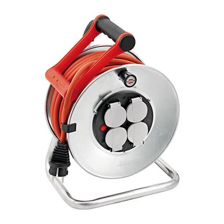 KDO Enrouleur de câbles standard Pro - 40m - H07RN-F 3G1,5 - 230V - Argent