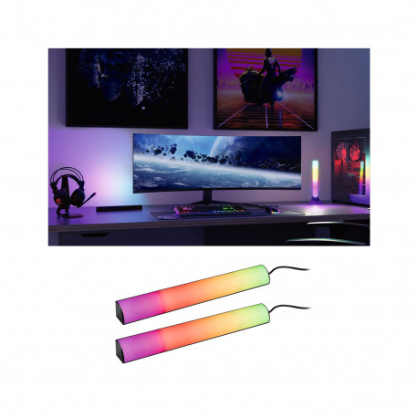Kit Lightbar Dynamic Rainbow RGB Paulmann - 2x0,6W - 2x30cm