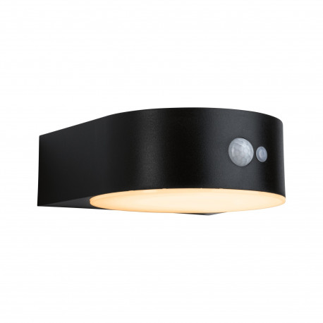 Applique extérieure solaire Eileen Paulmann - avec détecteur IR - 5.5W - 2200 K - IP44 - Noir