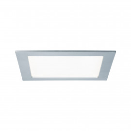 Panneau LED encastré Quality Panel Paulmann - Carré - 18W - 4000K - 220x220mm - IP44 - Chrome