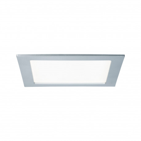 Panneau LED encastré Quality Panel Paulmann - Carré - 18W - 4000K - 220x220mm - IP44 - Chrome
