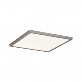 Kit panneau LED carré encastré Areo Paulmann - 12W - 3000K - 180x180mm - IP44 - Nickel mat - Dimmable