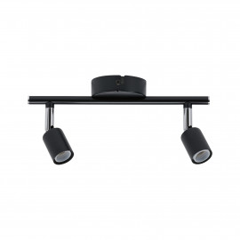 Spot 2 flammes Carolina Paulmann - Orientable - IP44 - 2x10W max - GU10 - Anthracite - Sans ampoule