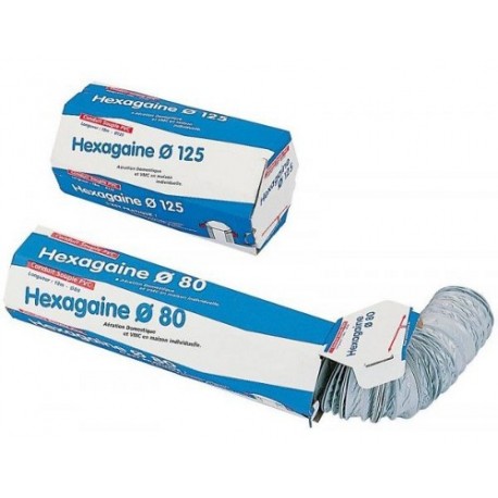 Conduit souple Hexagaine 80 en PVC Type B - Longueur 18m - Diamètre 80 mm