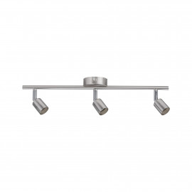 Spot orientable 3 flammes Carolina Paulmann - 3x10W max - GU10 - Nickel mat - Sans ampoule