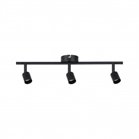 Spot orientable 3 flammes Carolina Paulmann - 3x10W max - GU10 - Noir mat - Sans ampoule