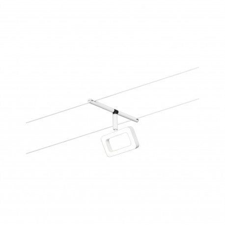 Frame Spot individuel 280lm 4,8W 3000K 12V Blanc dépoli/Chrome - CorDuo