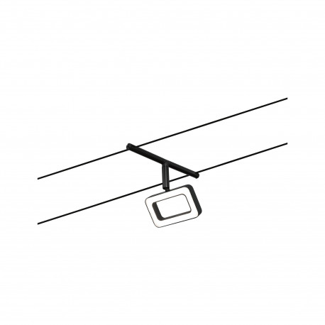 Frame Spot individuel 280lm 4,8W 3000K 12V Noir mat/Chrome - CorDuo