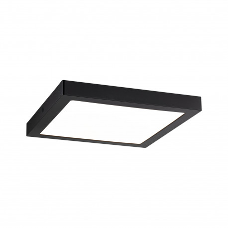Pan LED WallCeiling Abia 300x300mm 22W Noir mat 230V plastique