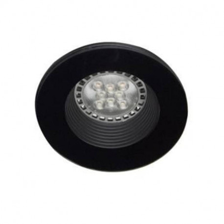Spot encastré fixe IPHO R Indigo - GU10 - Max.20W - IP44 - Noir - Sans ampoule