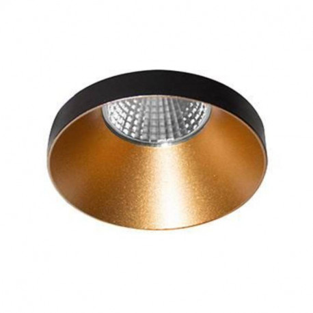 Spot encastré fixe SYLA R-B Indigo - 10W - 2700K - Noir et doré - Dimmable