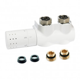 Robinet thermostatique radiateur AutoSar thermod Comap - M30 - Blanc