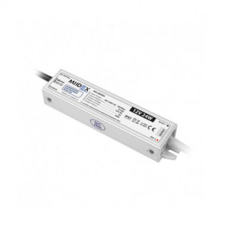 Alimentation électronique pour éclairage LED Miidex - 12V DC - 24W - 2A max