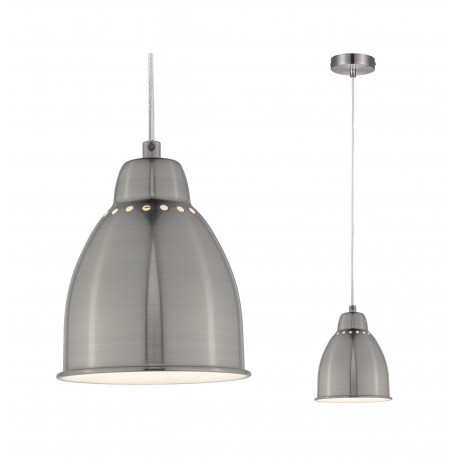 Suspension Neordic Hilla Paulmann - E27 - 40W max - 230V - Acier brossé