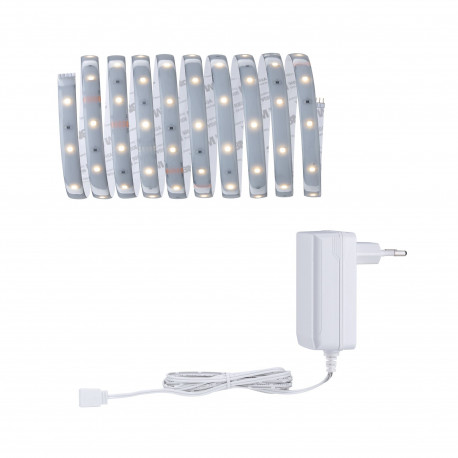 Kit de base MaxLED 250 3m Blc chaud IP44 Protect Cover 2700K 12W 230/24V Argent