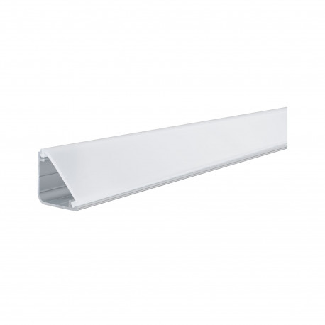 Profilé de strip LED avec diffuseur Delta Paulmann - 2m - Alu/satiné