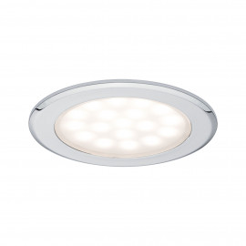 Spots LED encastrés Paulmann - Pour armoire de toilette - Lot de 2 - Chrome