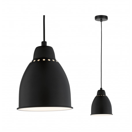 Suspension Neordic Hilla Paulmann - E27 - 40W max - 230V - Noir