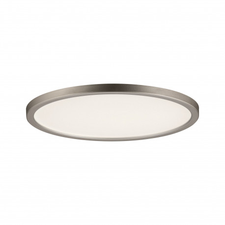 Kit panneau LED rond encastré Areo Paulmann - 12W - 3000K - Ø180mm - IP23 - Nickel mat - Non dimmable