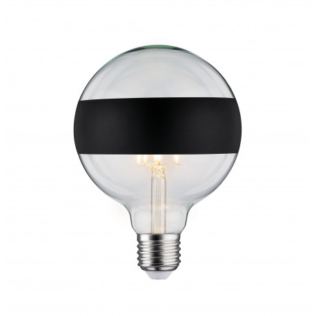 LED G125 anneau réfléch 600lm E27 2700K 6,5W 230V Noir mate gradable