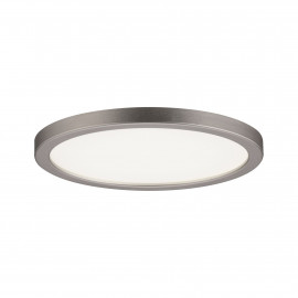 Kit panneau LED rond encastré Areo Paulmann - 8W - 3000K - Ø120mm - IP44 - Nickel mat - Dimmable