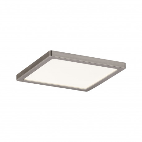 Kit panneau LED carré encastré Areo Paulmann - 8W - 3000K - 120x120mm - IP44 - Nickel mat - Dimmable