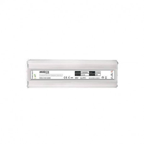 Alimentation électronique pour éclairage LED Miidex - 12VDC - 200W - 16.7A max