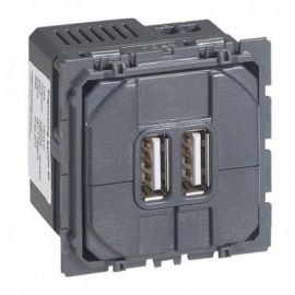 Prise double CELIANE pour chargeur USB