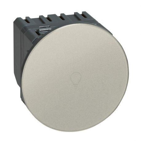 Interrupteur ou va-et-vient Céliane Surface -Tactile - Avec neutre - 1000W - Titane